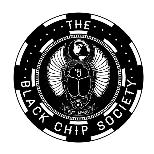 The Black Chip Society. Masculine expression of personal power and control. Build our logo.