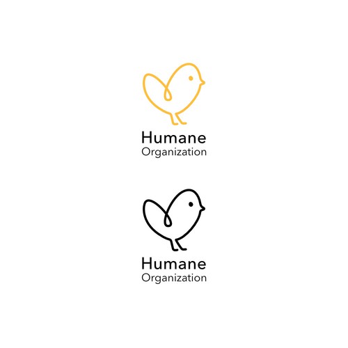 Unique line logo for an animal welfare organisation