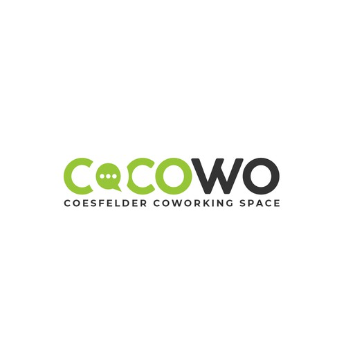 stylish logo for a modern and new coworking space