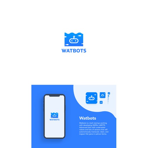 Logo for water robots startup