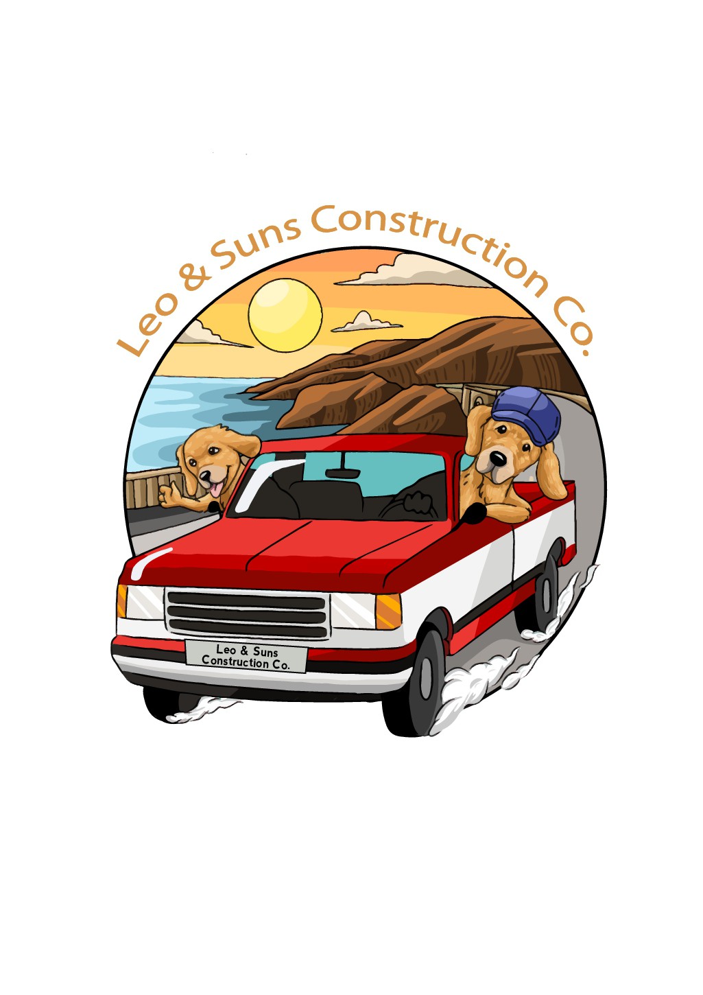 Artists who love Golden retrievers and visions of a san diego lifestyle brand
