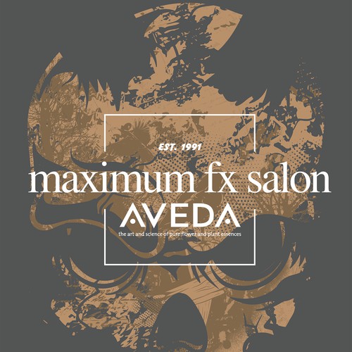 MAXIMUM FX SALON AVEDA T-SHIRT DESIGN