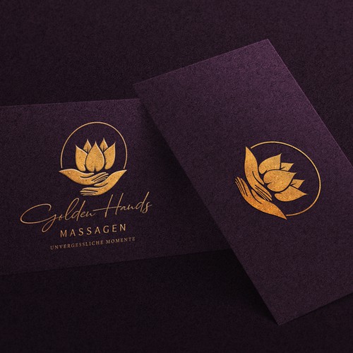 Massage studio logo brand 