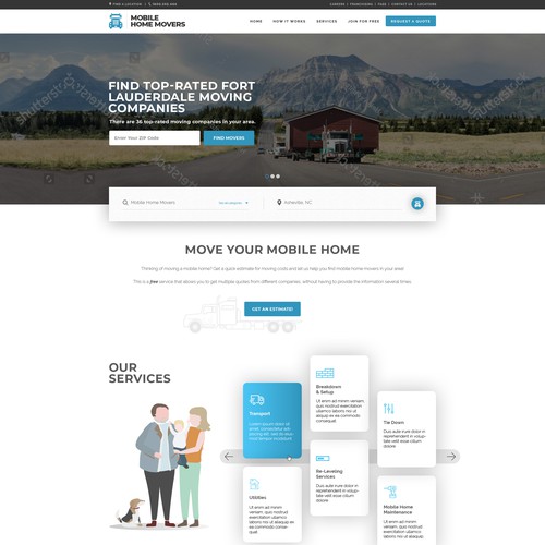 Design concept for Mobile Home Movers