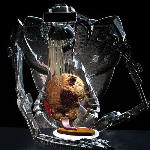 Cover Design for Horror/Sci-Fi Anthology WHAT HAS TWO HEADS, TEN EYES, AND TERRIFYING TABLE MANNERS?