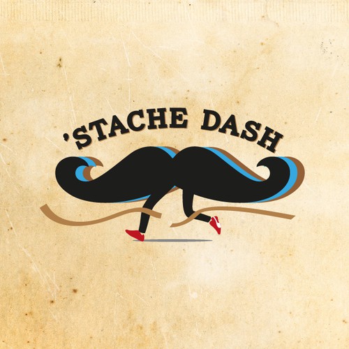 'Stache Dash' Logo needed for new FUN 5K running event  (think of the Mustache Craze)