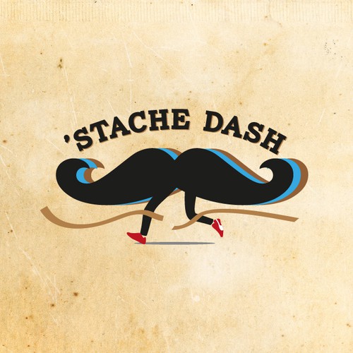 'Stache Dash' Logo needed for new FUN 5K running event  (think of the Mustache Craze)