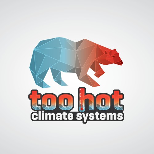 heating & cooling logo and icon