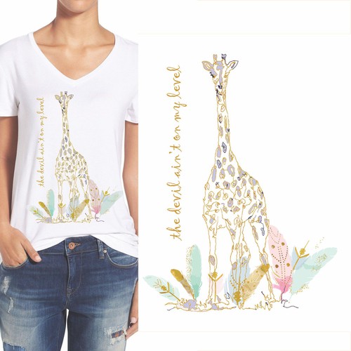 Bohemian Giraffe Shirt