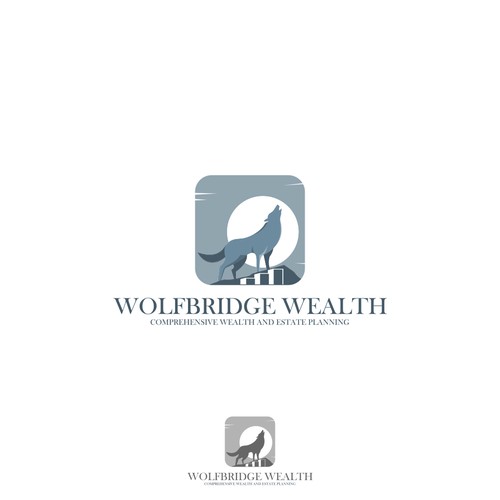 WolfBridge Wealth logo design