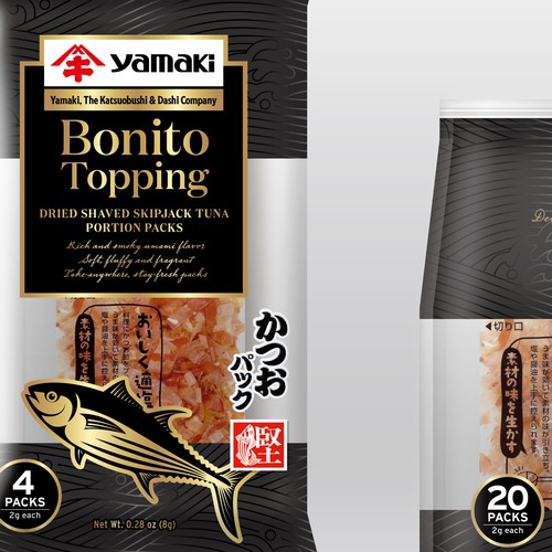Package design for Yamaki Bonito Topping