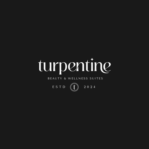 Wordmark logo for beauty and wellness named Turpentine