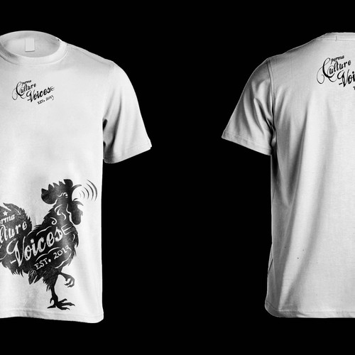 Create a Mad Rooster Shirt with Tattoo, Hand Drawn Style