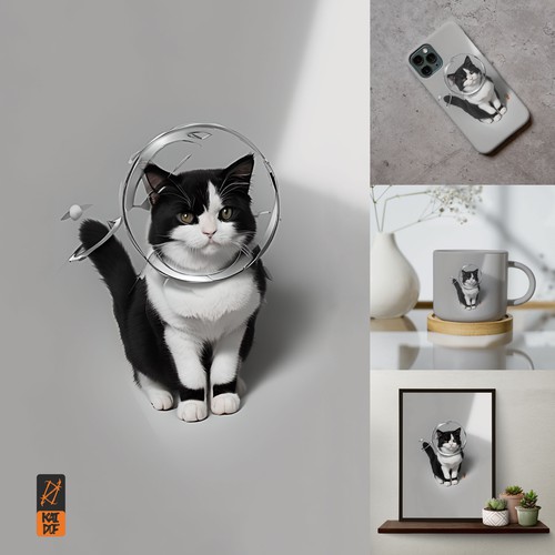 Astro Cat by KAIDOF