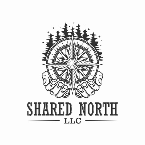Alaskan/Compass themed logo for Shared North LLC