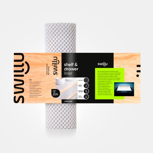 Paper Wrap Packaging for Shelf Liner