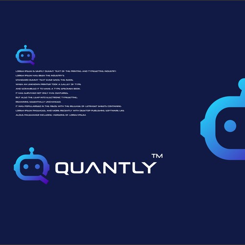 q robot logo