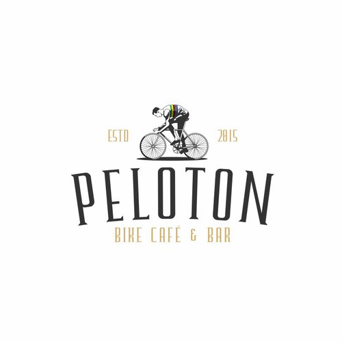 Peloton Bike Cafe Logo Design