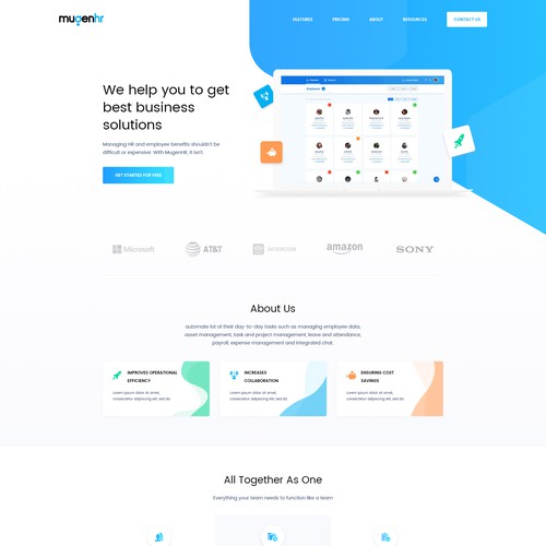MugenHR - Website Design