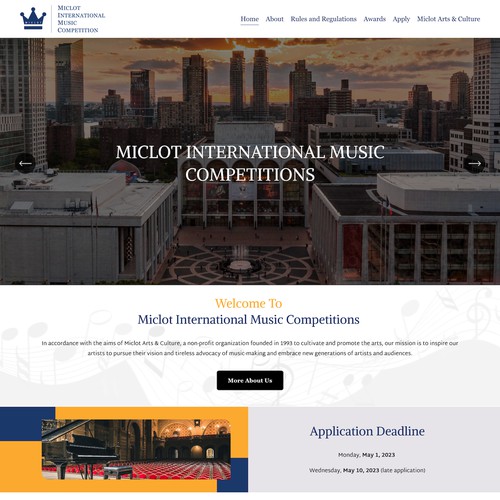 Miclot International Music Competitions Design
