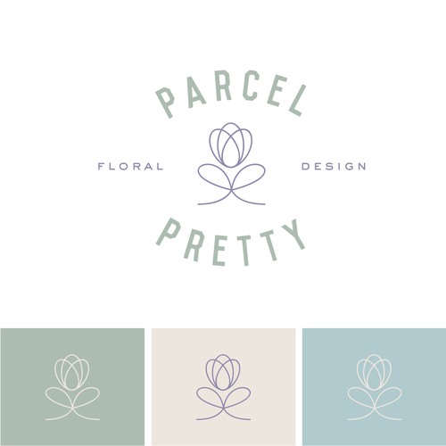 Logo concept for a floral designer/shipping company.