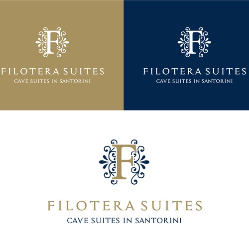 Logo for Filotera Suites. Suites (Hotel) in Santorini Greece
