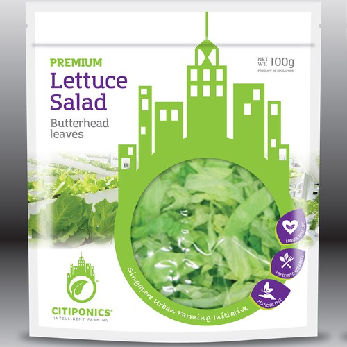 Lettuce Salad Bag Design