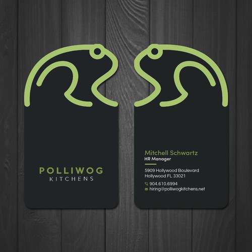 Die cut Business Card design