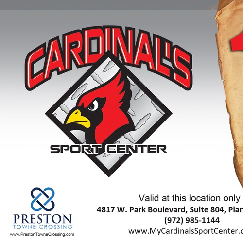 Create an ad for Cardinal's Sport Center