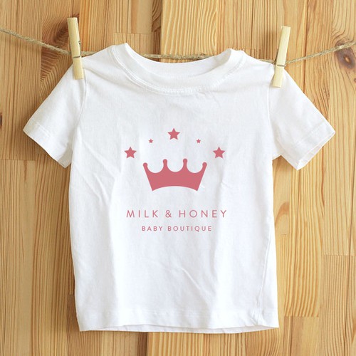 Create a logo that is modern, sleek yet playful for a luxury babyboutique. 