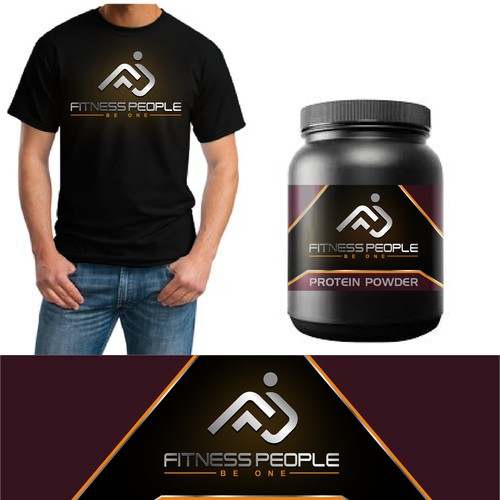 Fitness people logo