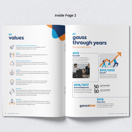 Booklet Design for Gauss Development