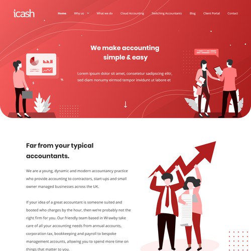 Homepage Redesign for Accountant Company