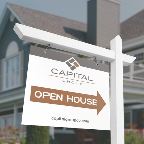 Modern Open House Sign Design