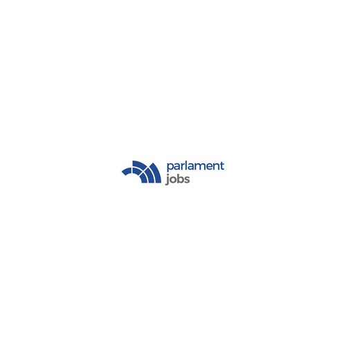 Parlamentjobs logo concept