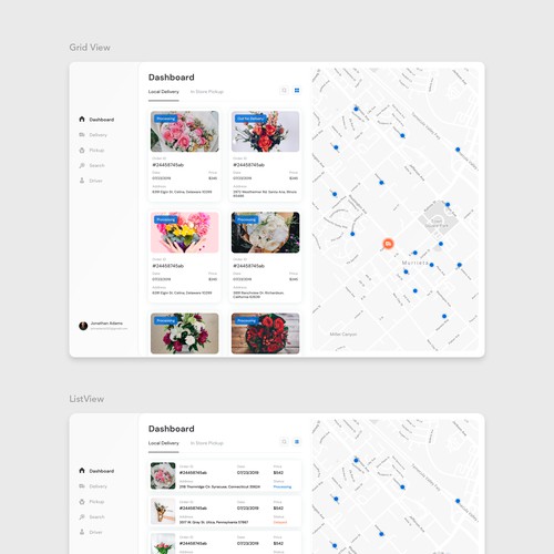 Flower Delivery Concept Webapp