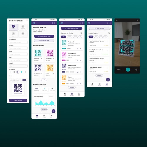 QRlife App Redesign.