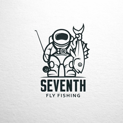 Mascot logo for Seventh Fly Fishing