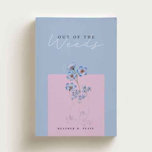 Out Of The Weeds, a minimalist poetry book cover.