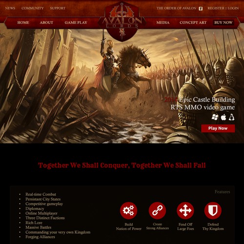 Website for Avalon Lords online games