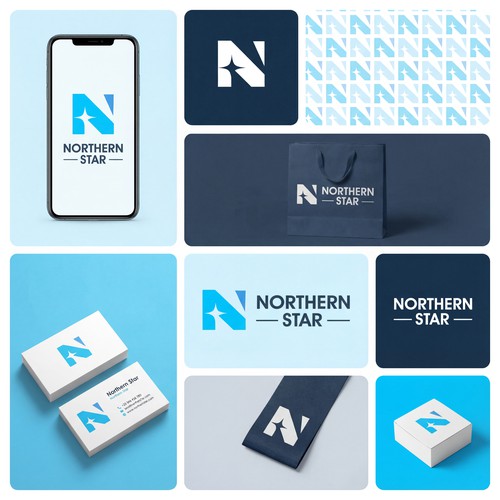 northan star logo branding 