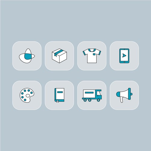 Minimal icons for "Design Gurus"