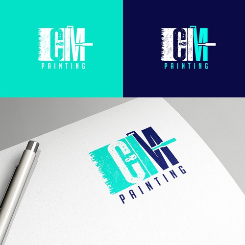 Fun yet Sophisticated Logo Design for Residential and Commercial Painting Company