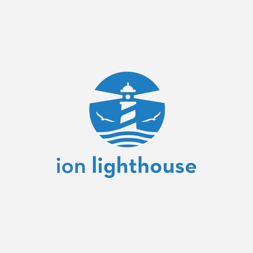 Lighthouse mark in Negative space 