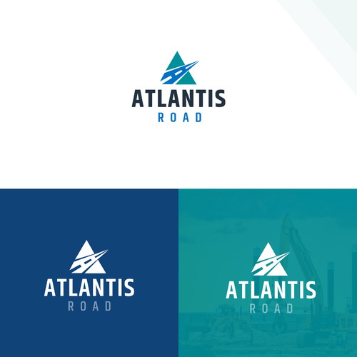 Atlantis road logo design