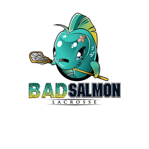 Create the next illustration for BadFish Lacrosse