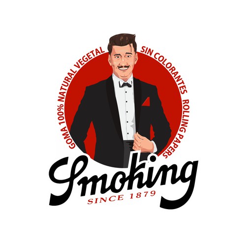 Mr Smoking Rolling Mascot