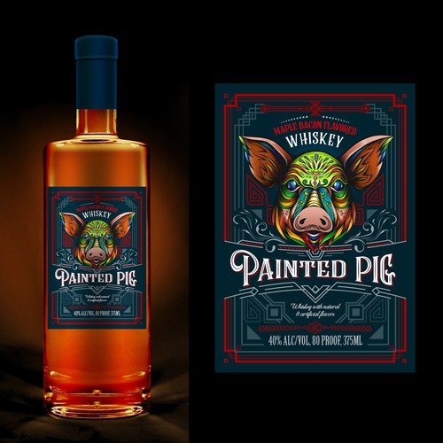 Flavored Whiskey Label