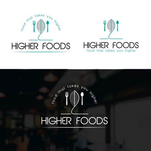 Higher food , logo for new  resturant