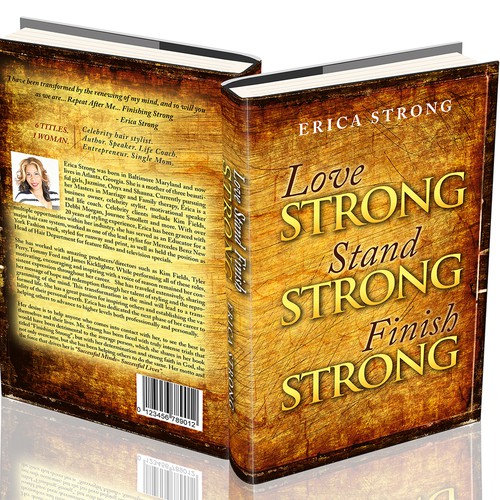 Book cover design for "Love Strong, Stand Strong, Finish Strong